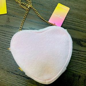 Stoney Clover Target heart shaped bag with chain strap